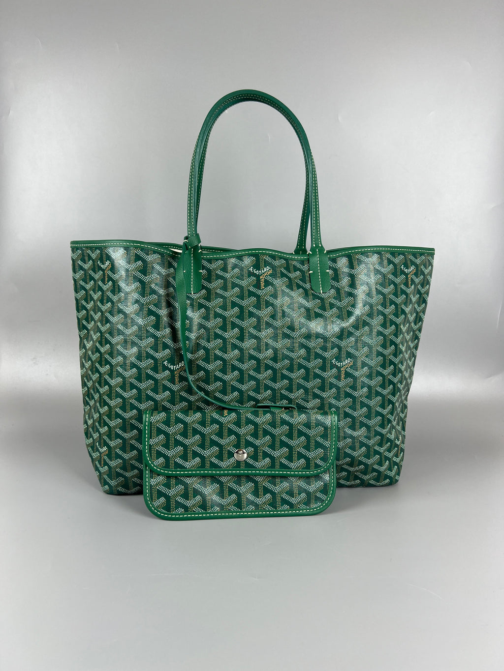 GOYARD Green Goyardini saint  Louis Pm Tote Bag