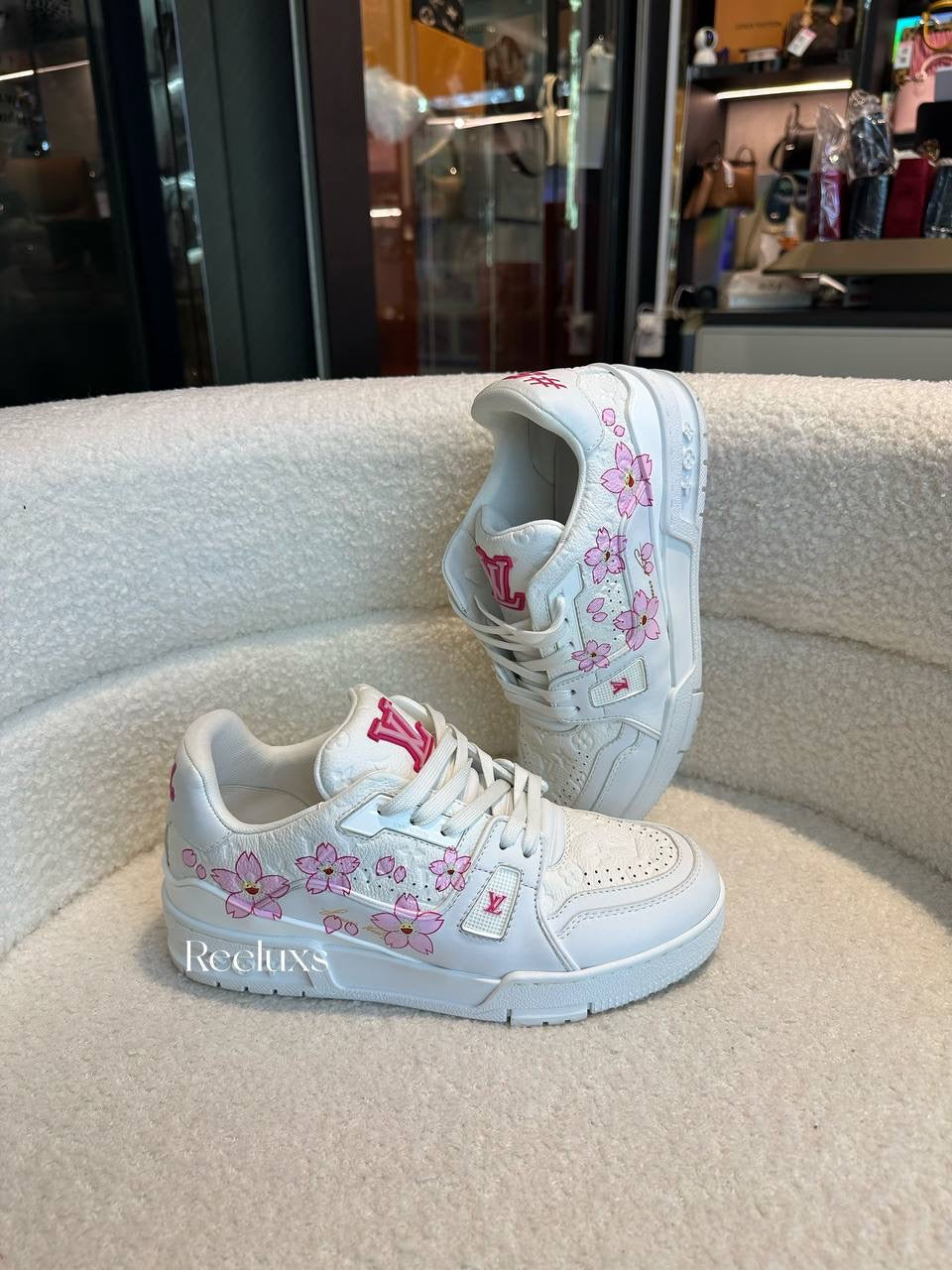 LOUIS VUITTON X TAKASHI MURAKAMI Cherry Blossom Sakura Sneaker