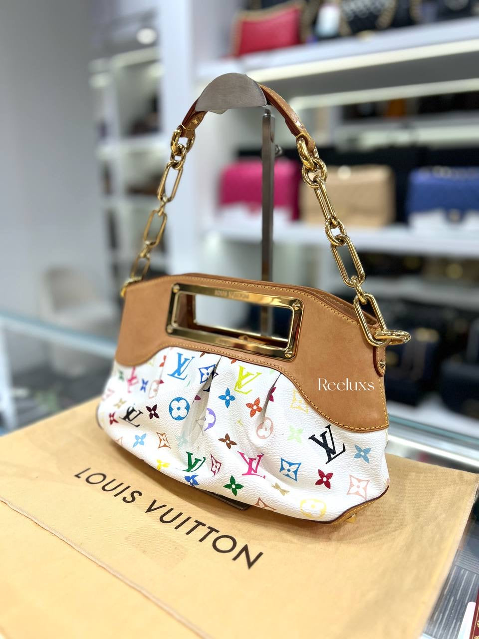 LOUIS VUITTON Monogram Multicolore Judy PM Bag
