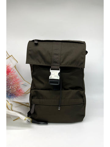 FENDI Econyl Nylon Cuoio Roma Medium Fendiness Backpack Ebano - Reeluxs 
