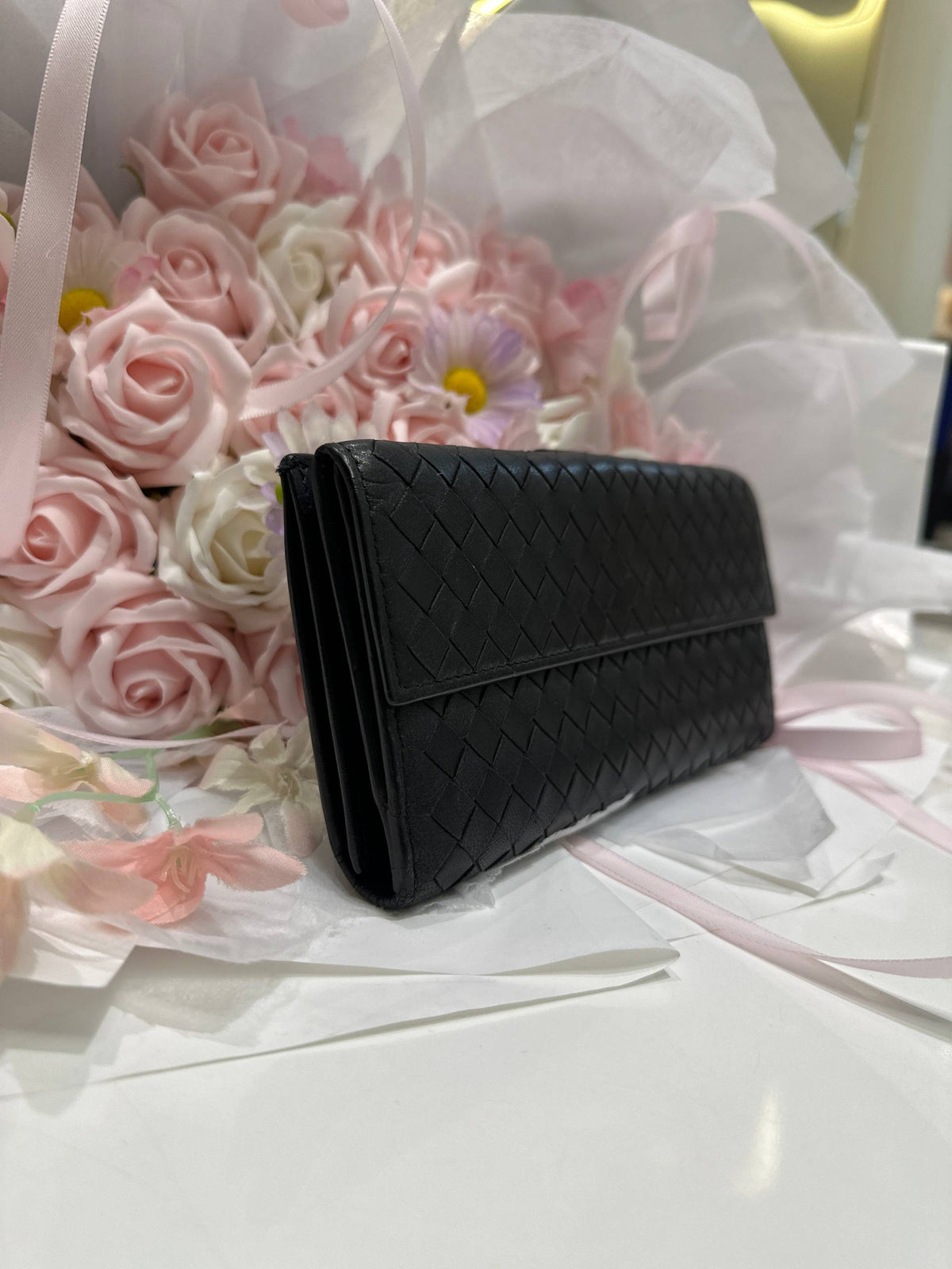 BOTTEGA VENETA Intrecciato Long Wallet With Coin Purse