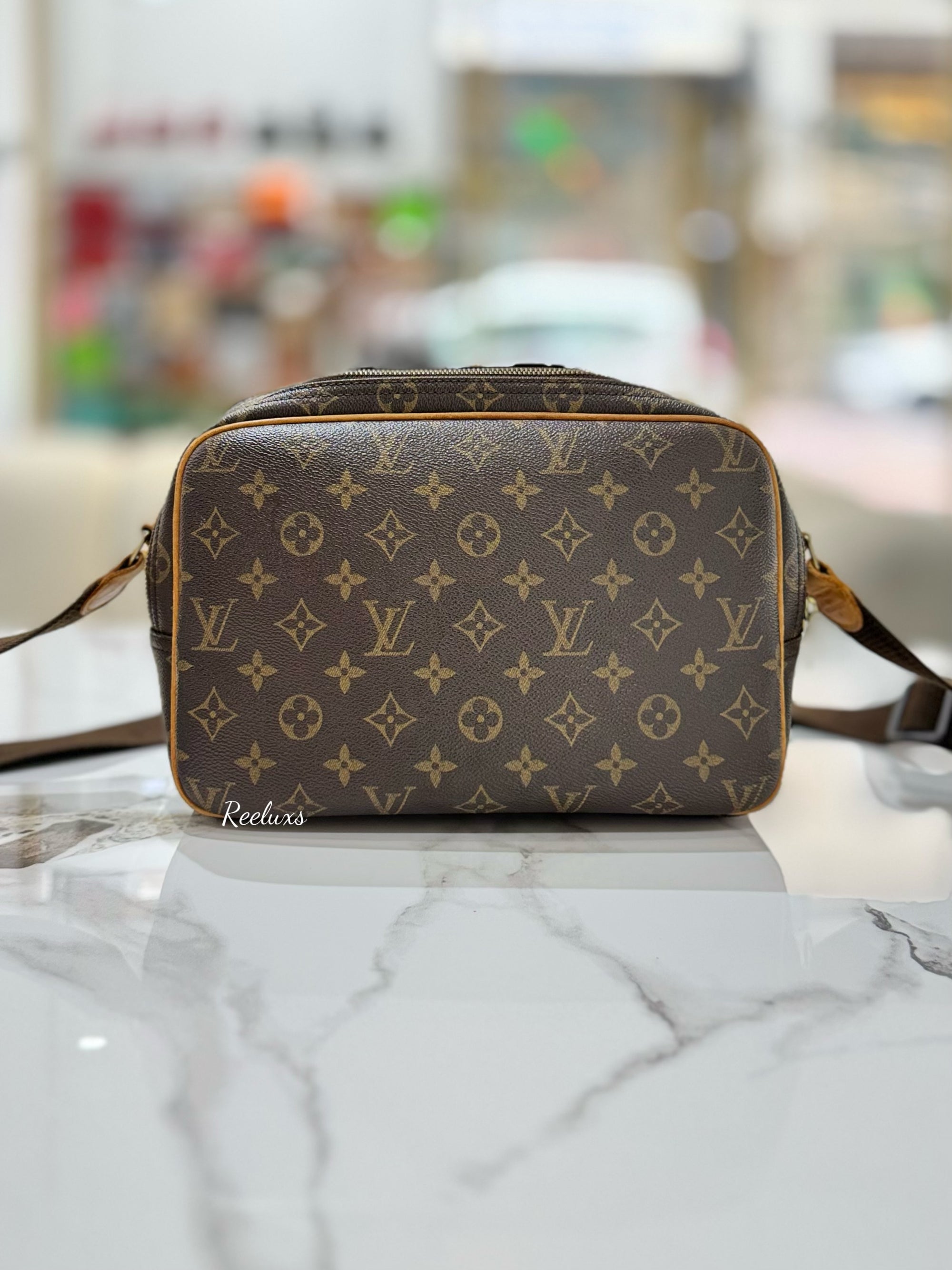 LOUIS VUITTON LV Reporter Monogram Coated Canvas PM Shoulder Bag