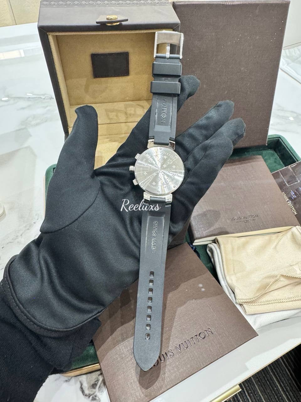 FULL SET LOUIS VUITTON LV Tambour Lovely Cup Chronograph Watch