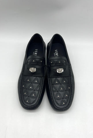 Versace Men's Leather Loafers Size 40 - Reeluxs 