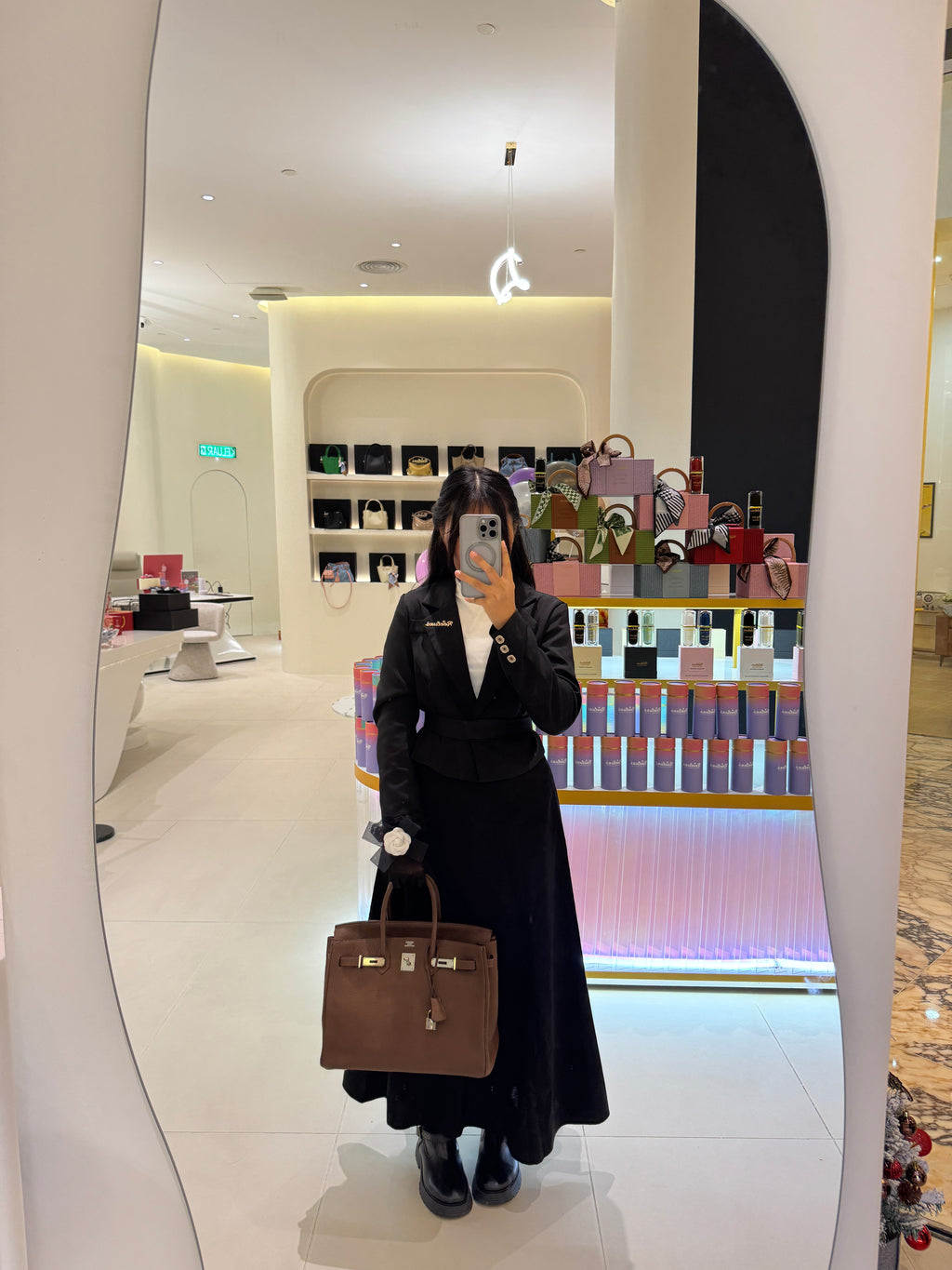 HERMES Birkin 35 Leather Hand Bag ( SHW )