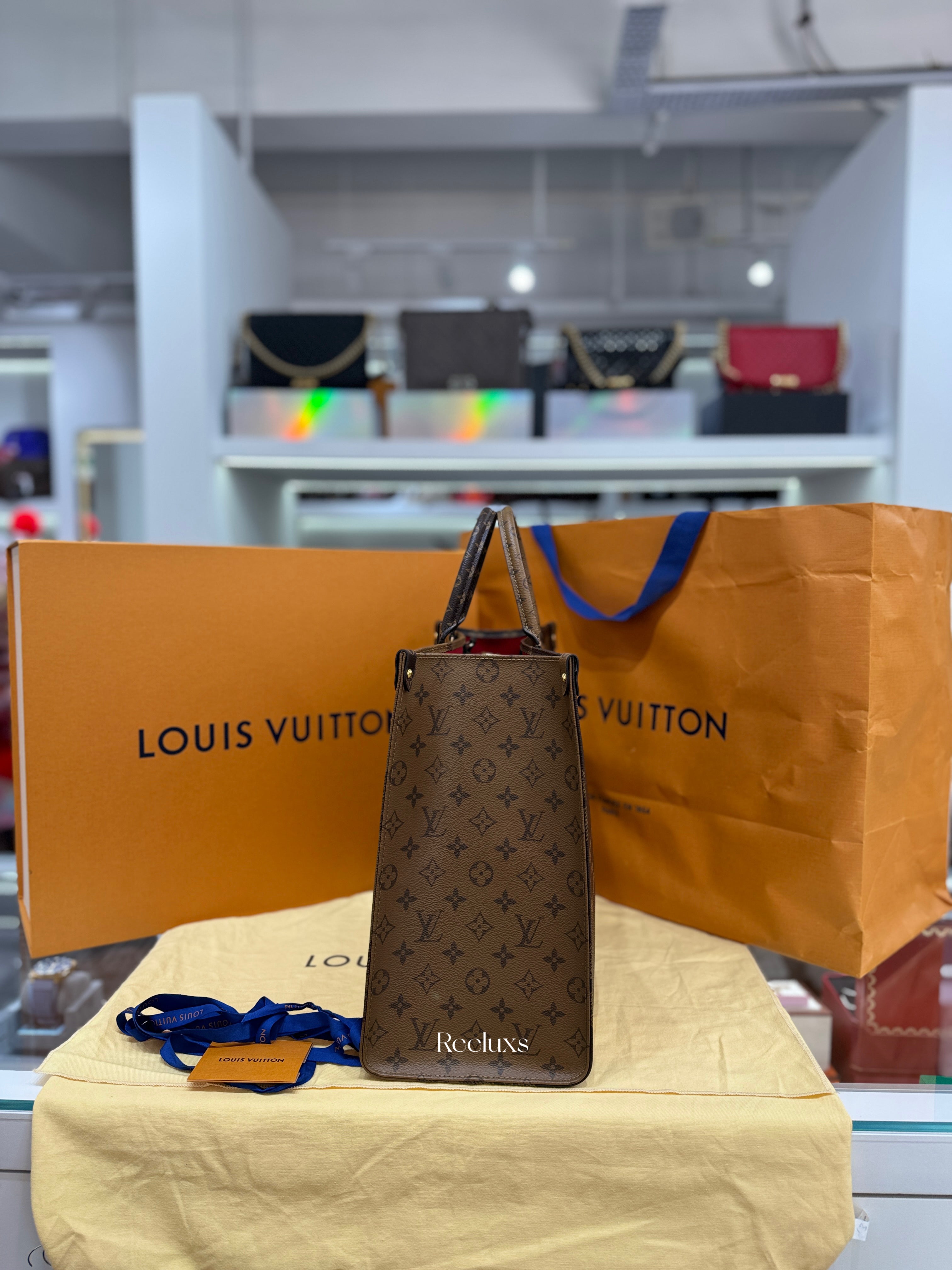 LOUIS VUITTON OnTheGo GM Monogram Reverse Bag