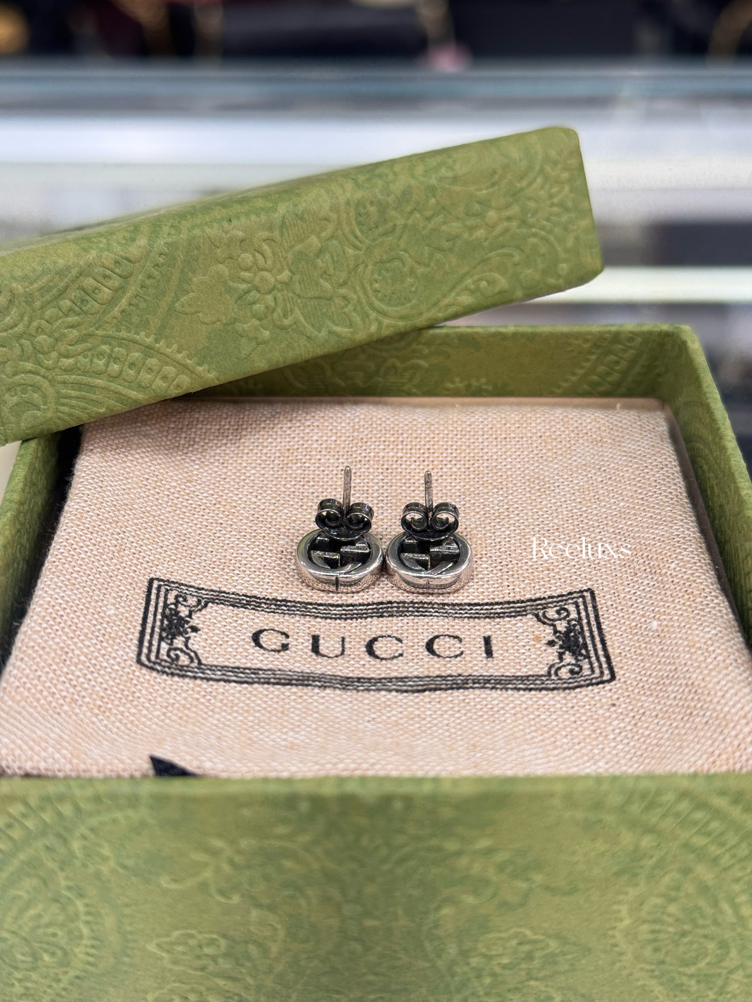 Gucci Interlocking G Stud Earrings