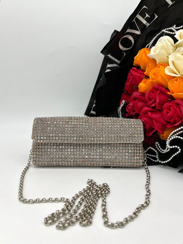 Oroton Icon Cinderella clutch with Swarozski crystal - Reeluxs 