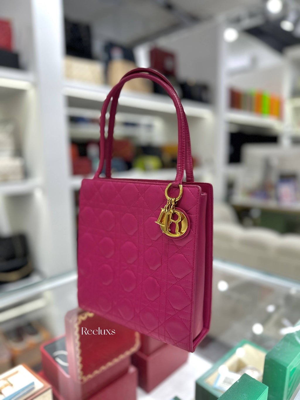 Lady DIOR Pink Quilted Shoulder Bag
