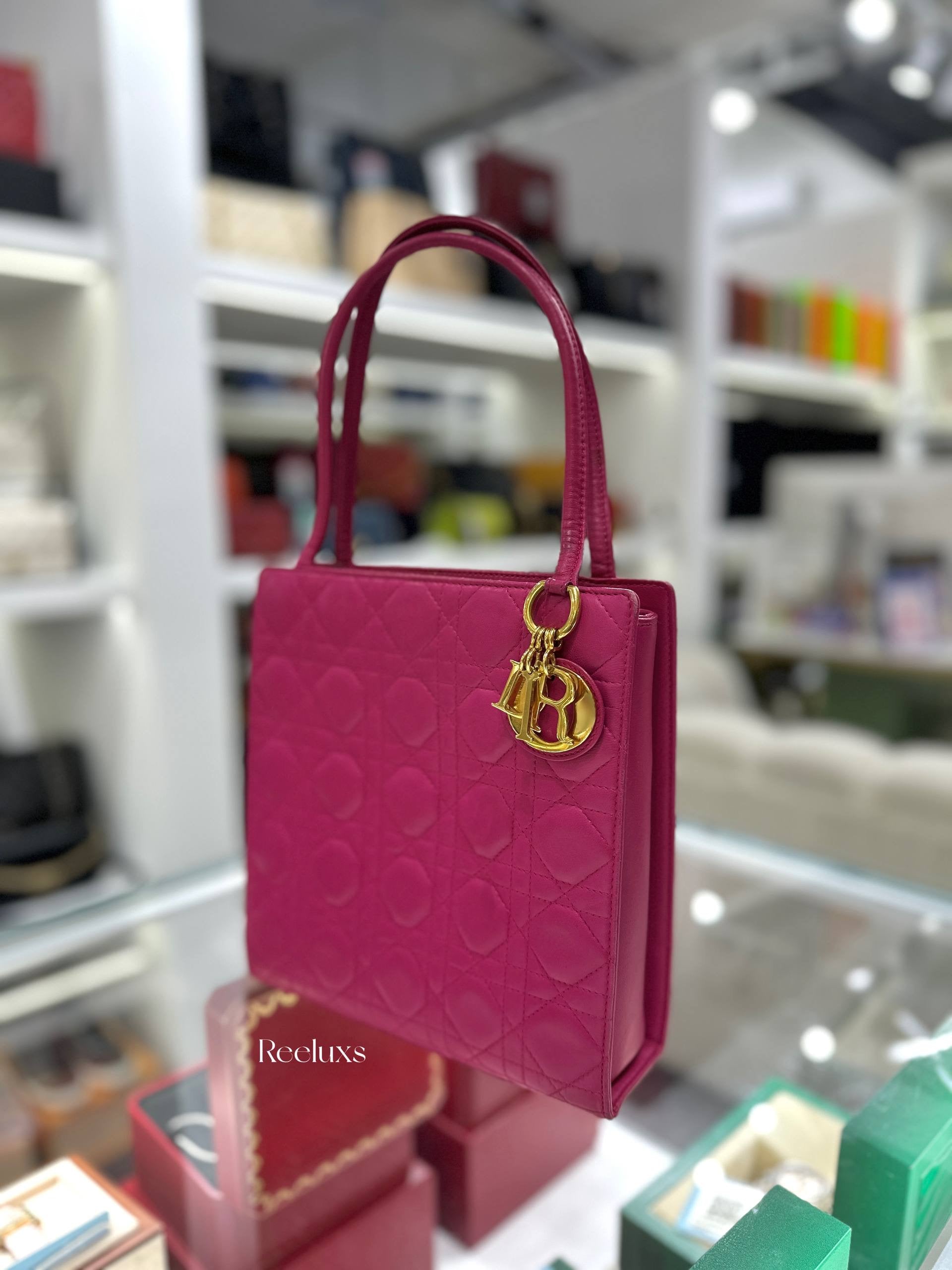 Lady DIOR Pink Quilted Shoulder Bag