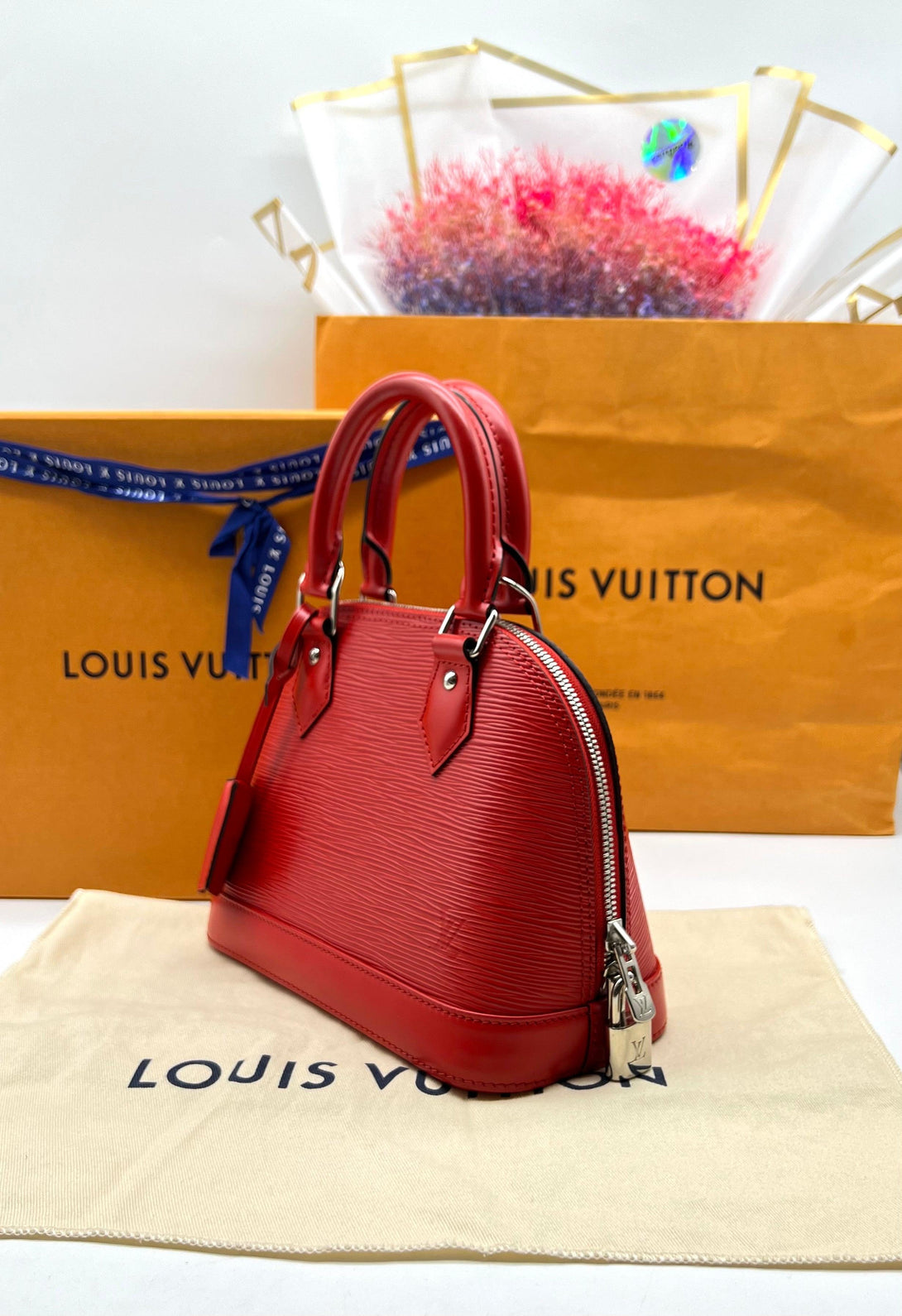 LOUIS VUITTON Alma Pm Epi Leather Shw (Red) - Reeluxs 