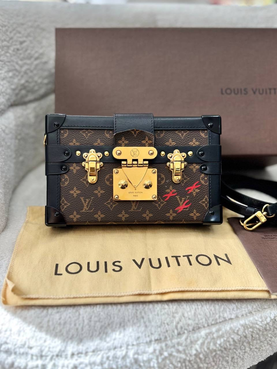 LOUIS VUITTON LV  Petite Malle Monogram Crossbody Bag