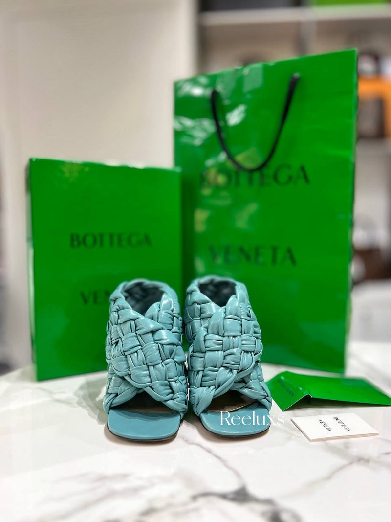 BOTTEGA VENETA Board Woven Leather High-heel Sandals