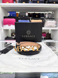 VERSACE Logo Thin Leather Belt
