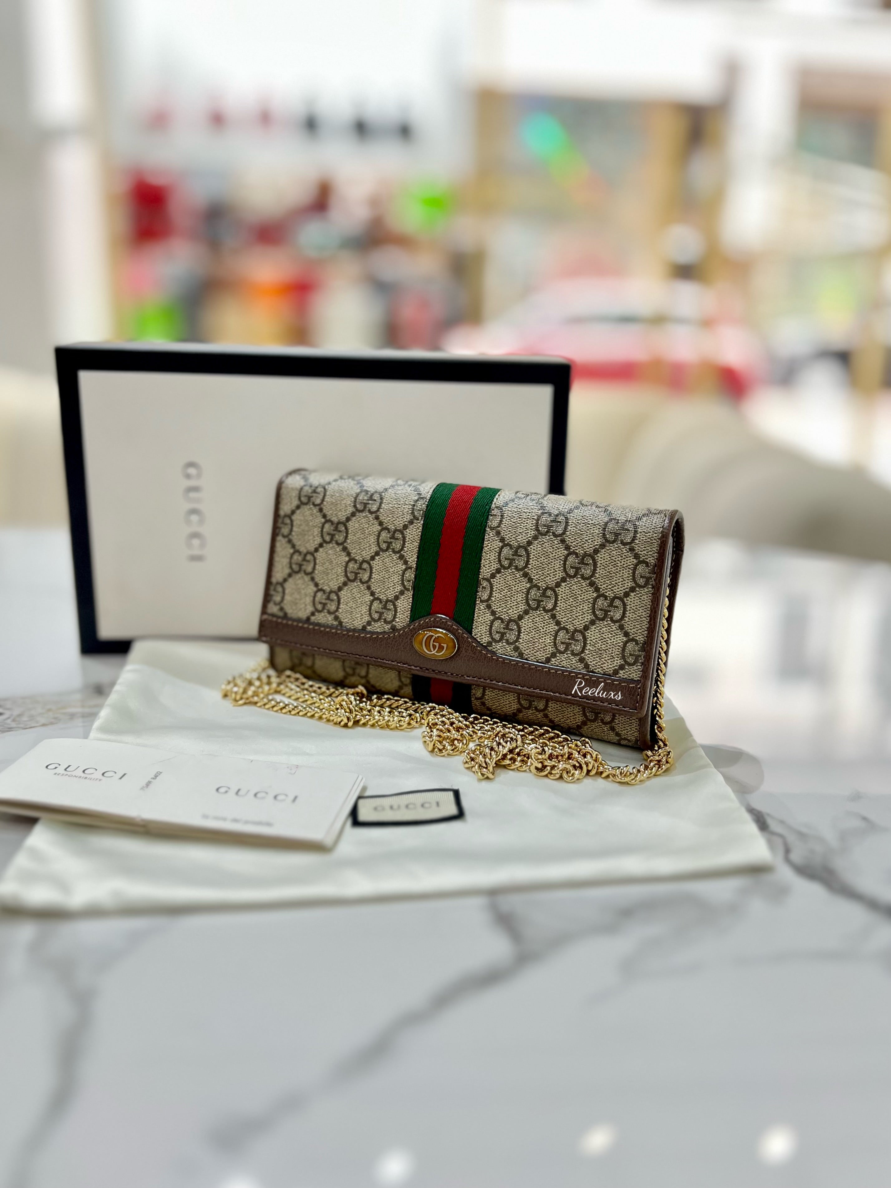 GUCCI Ophidia GG Continental Wallet On Chain