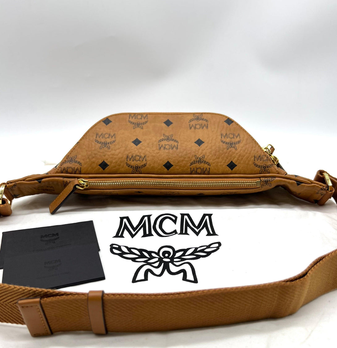 MCM Slim Fursten Belt Bag
Small Visetos Cognac - Reeluxs 