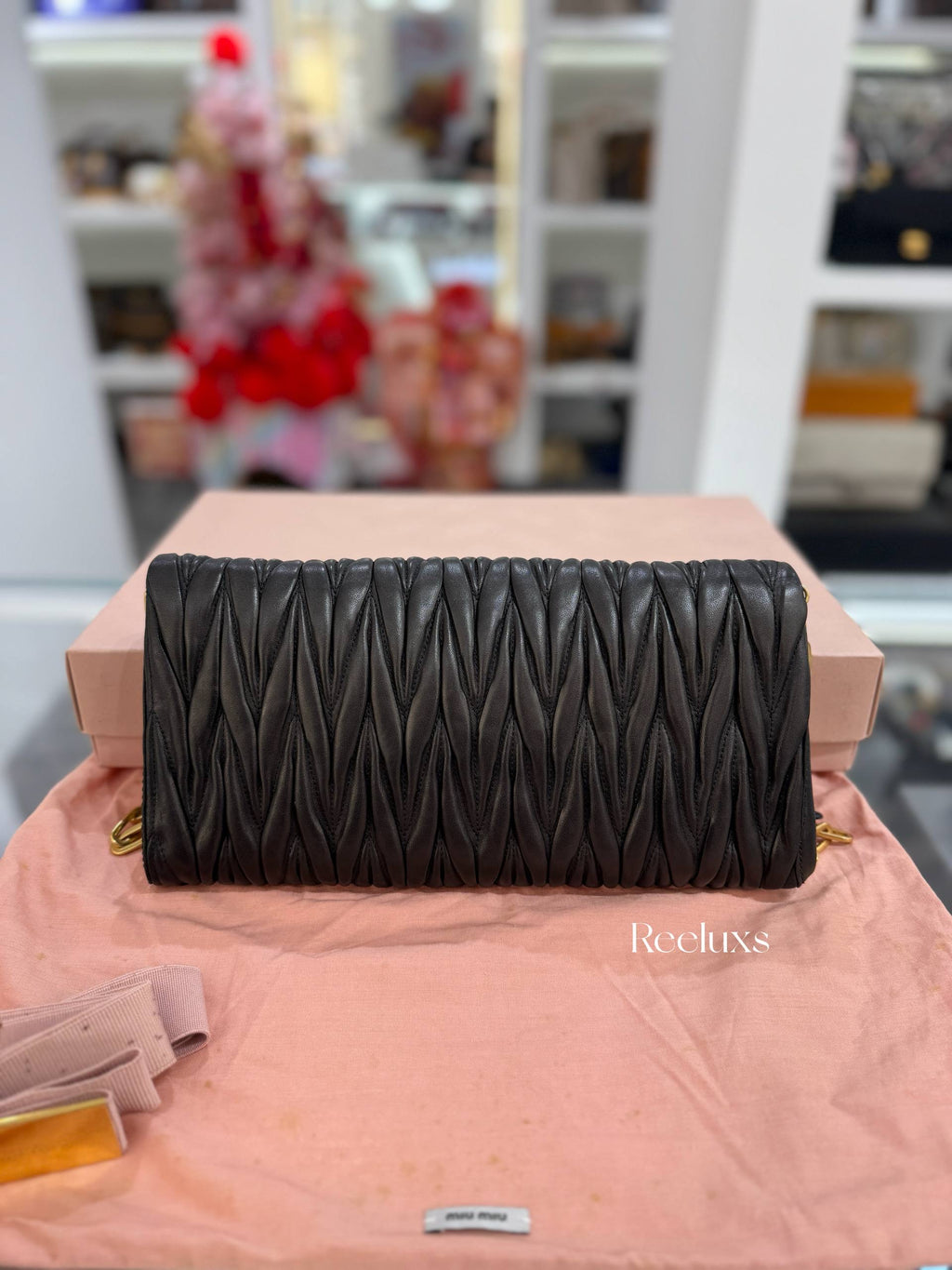 MIU MIU Matelasse Nappa Leather