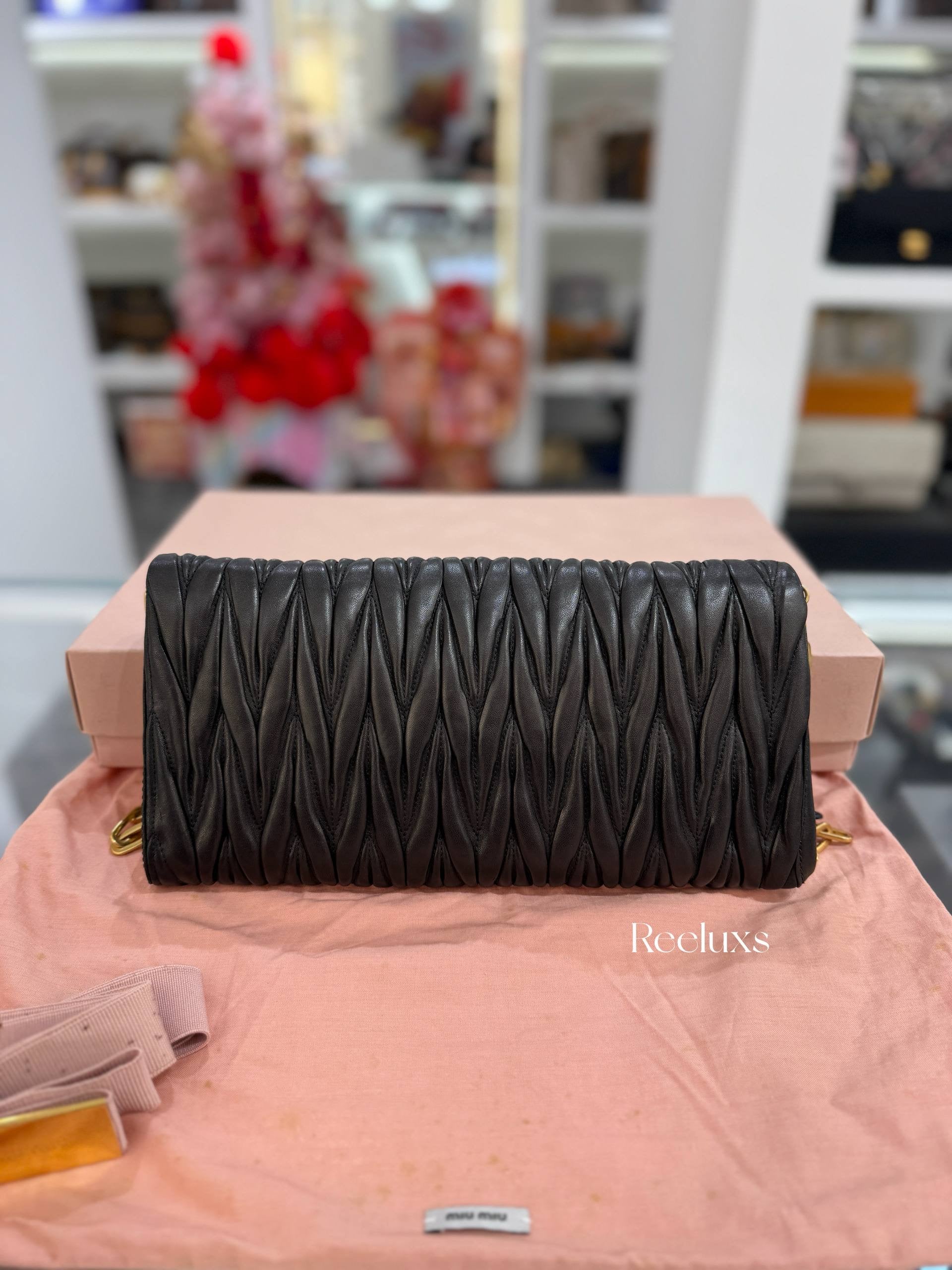 MIU MIU Matelasse Nappa Leather