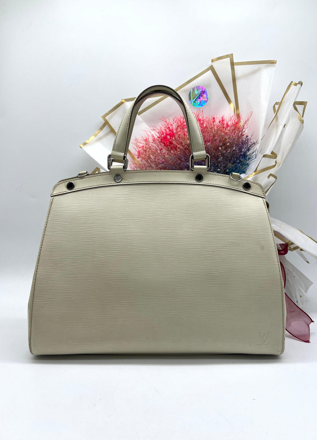 LOUIS VUITTON Brea GM Epi White Leather Shoulder Bag - Reeluxs 