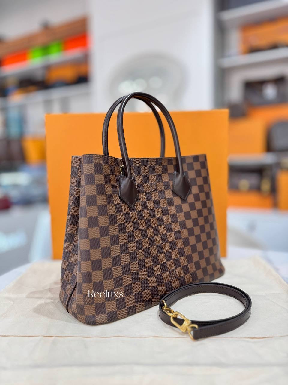FULL SET LOUIS VUITTON LV Kensington Tote Bag