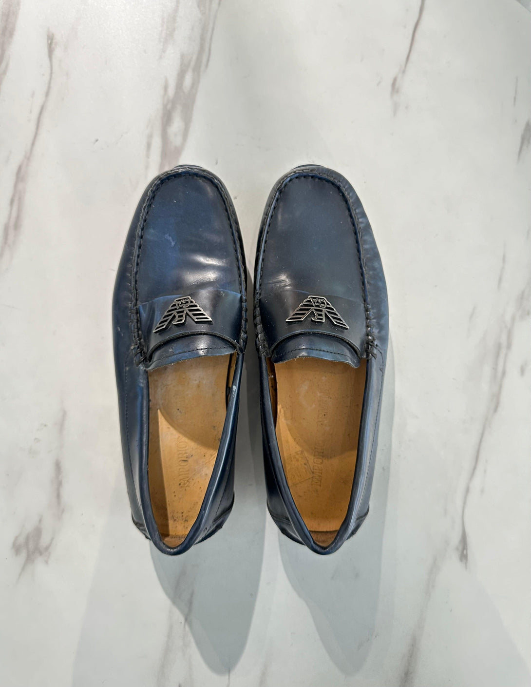 EMPORIO ARMANI Men’s Loafers Midnight Size 6 - Reeluxs 