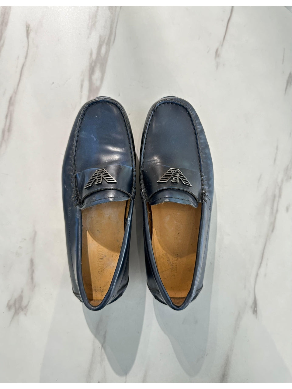 EMPORIO ARMANI Men’s Loafers Midnight Size 6 - Reeluxs 