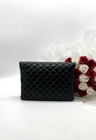 CHANEL Calfskin Black For Women's Clutch - Reeluxs 