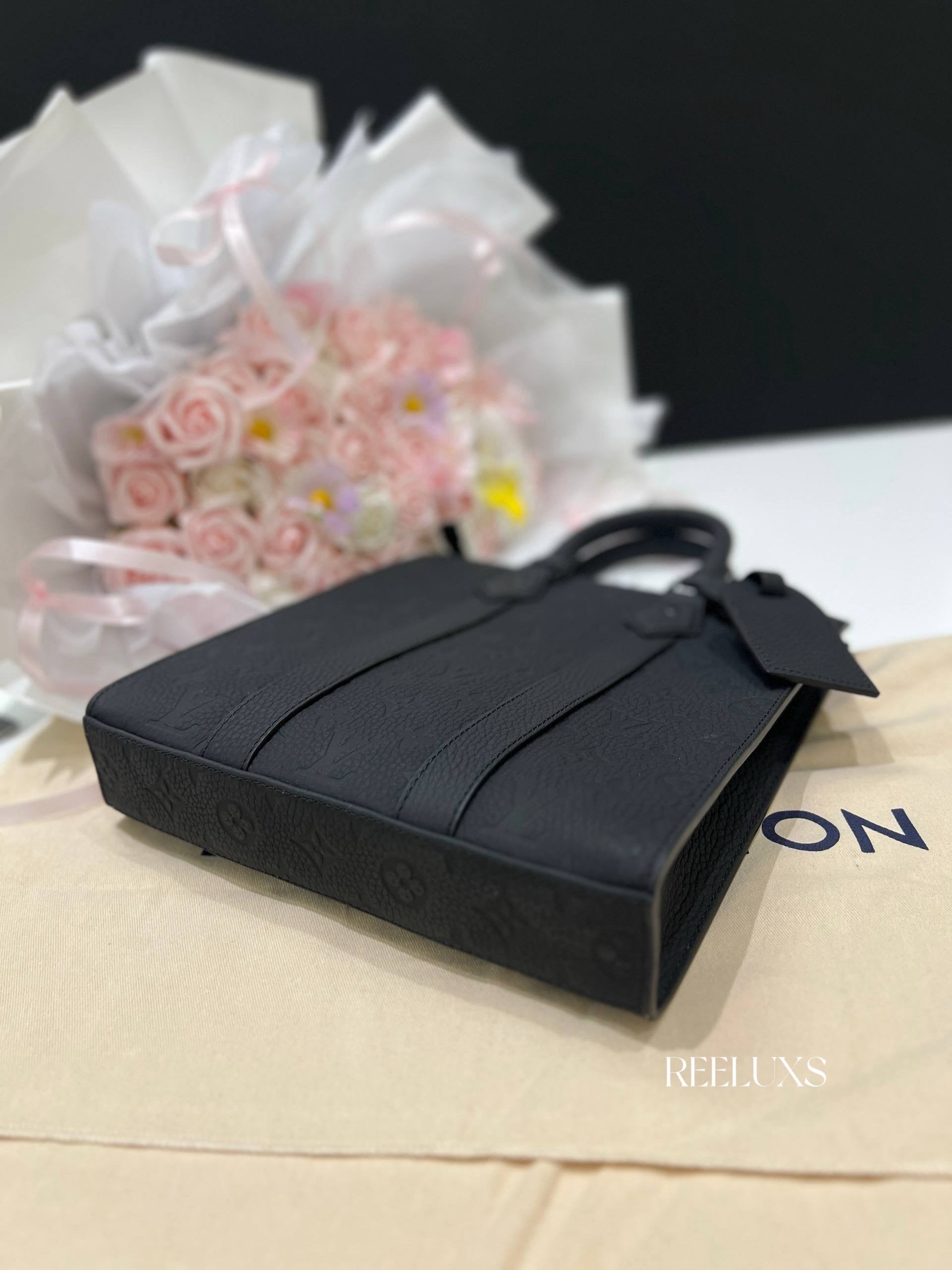 LOUIS VUITTON Sac Plat Cross in Monogram Taurillon Leather