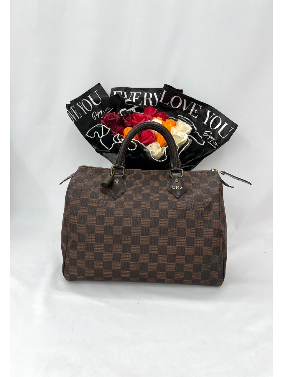 Louis Vuitton Damier Ebene Canvas Speedy Bandouliere 30 Bag - Reeluxs 