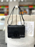 CHRISTIAN  DIOR
Ultra Matte Grained Calfskin 30 Montaigne Flap Bag Black Base