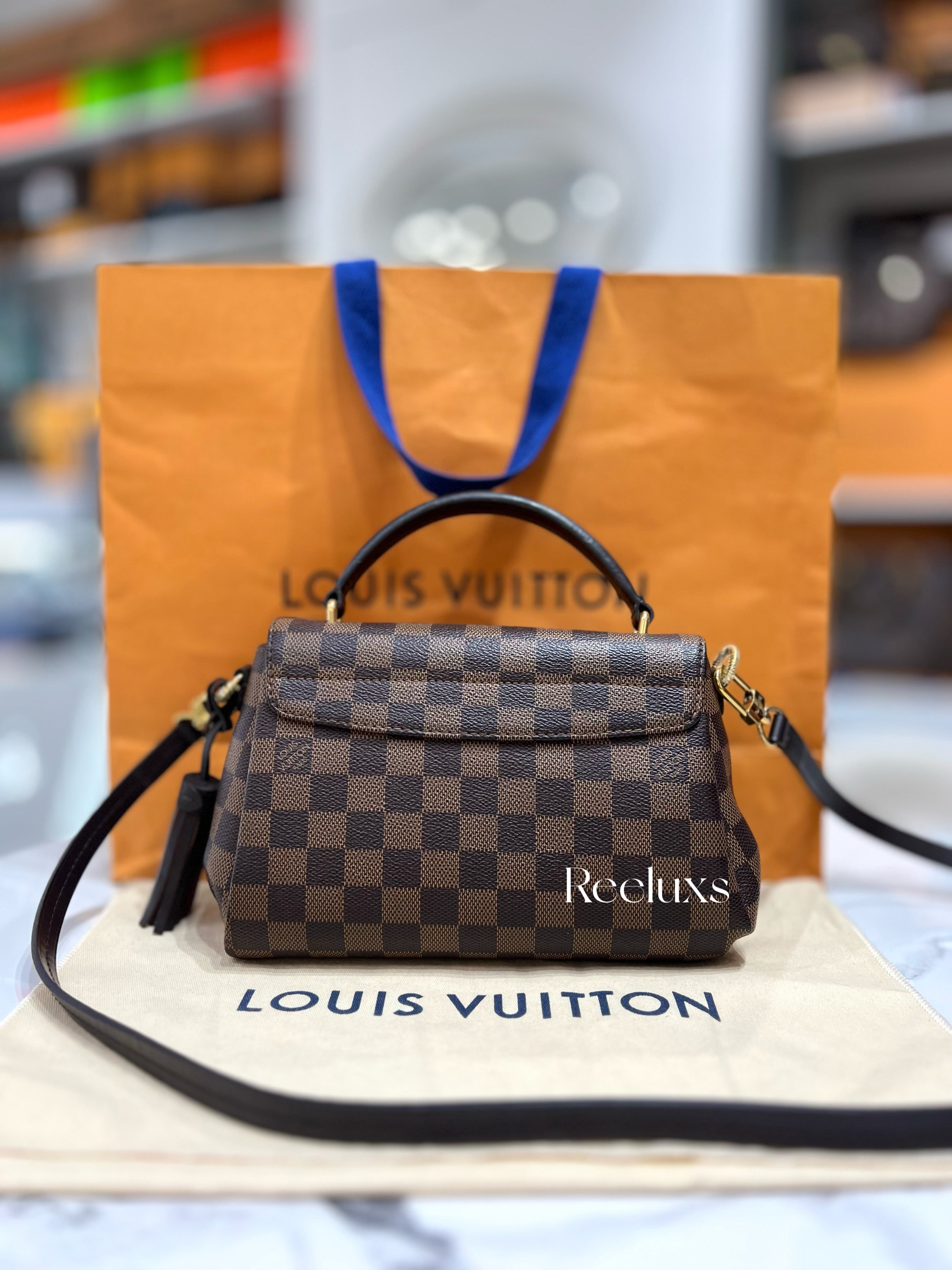 LOUIS VUTTON LV Damier Ebene Croisette Handbag