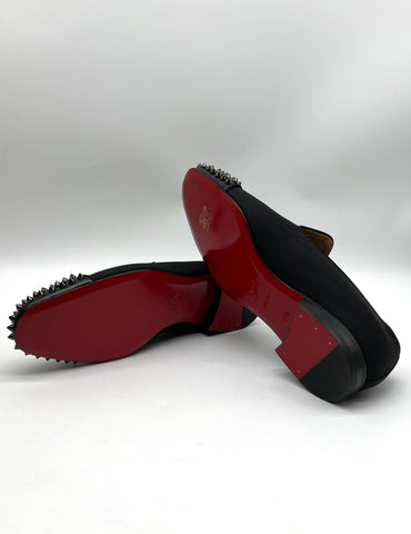 CHRISTIAN LOUBOUTIN Spooky Black Loafers New - Reeluxs 