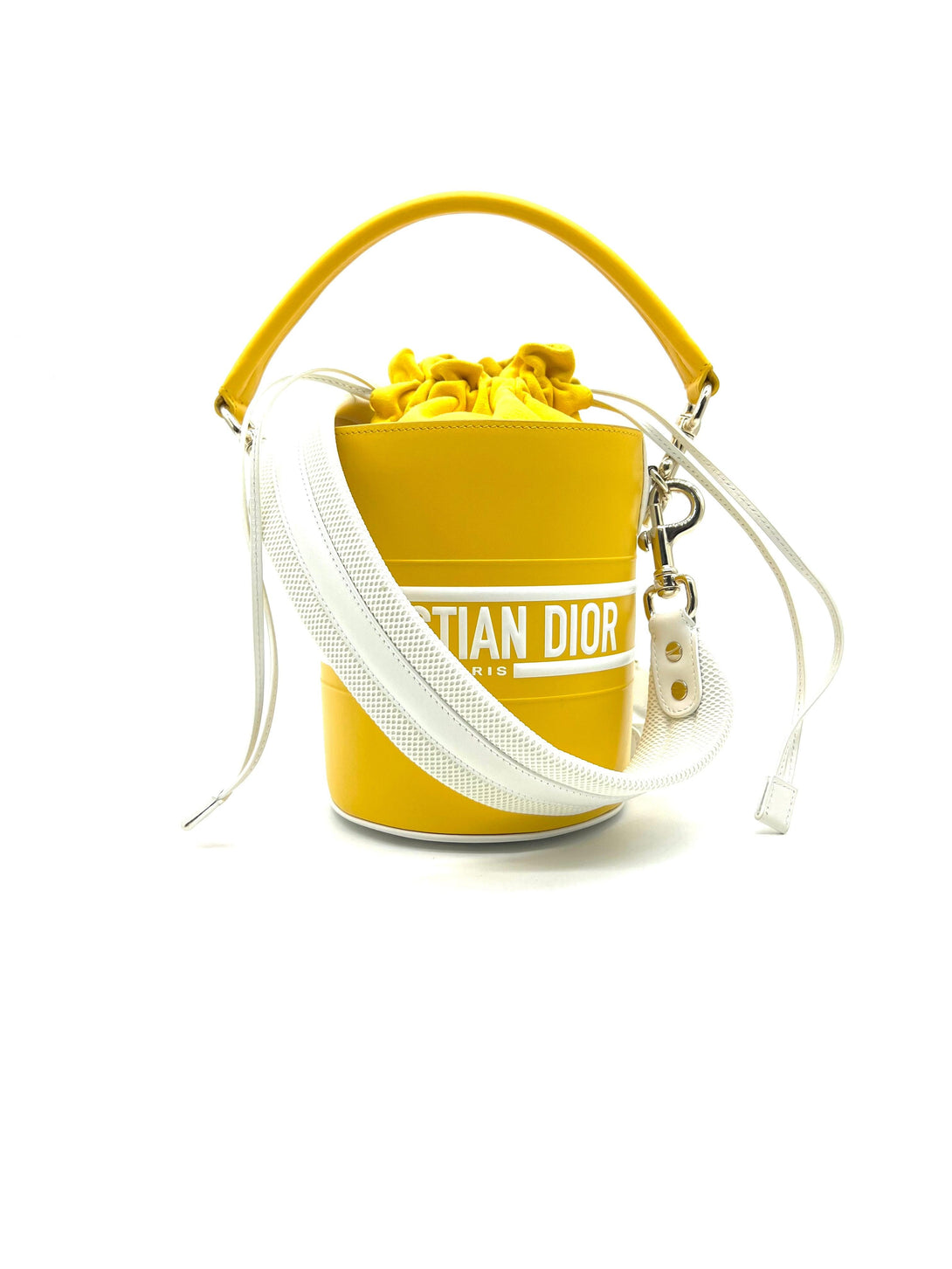 Dior - Small Vibe Bucket Bag Yellow Smooth Calfskin - Women - Reeluxs 