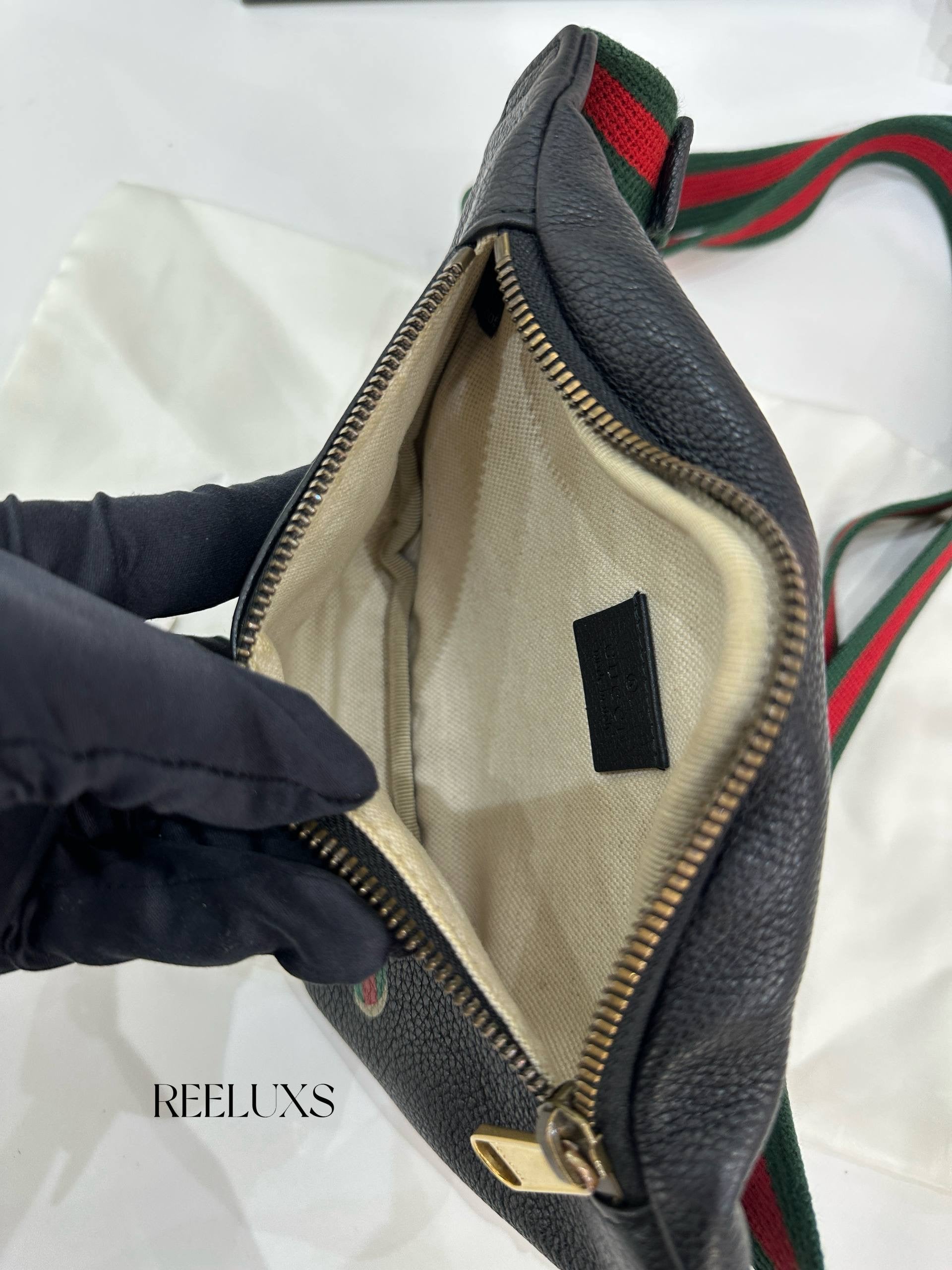 GUCCI Print Belt Bag with Vintage Logo