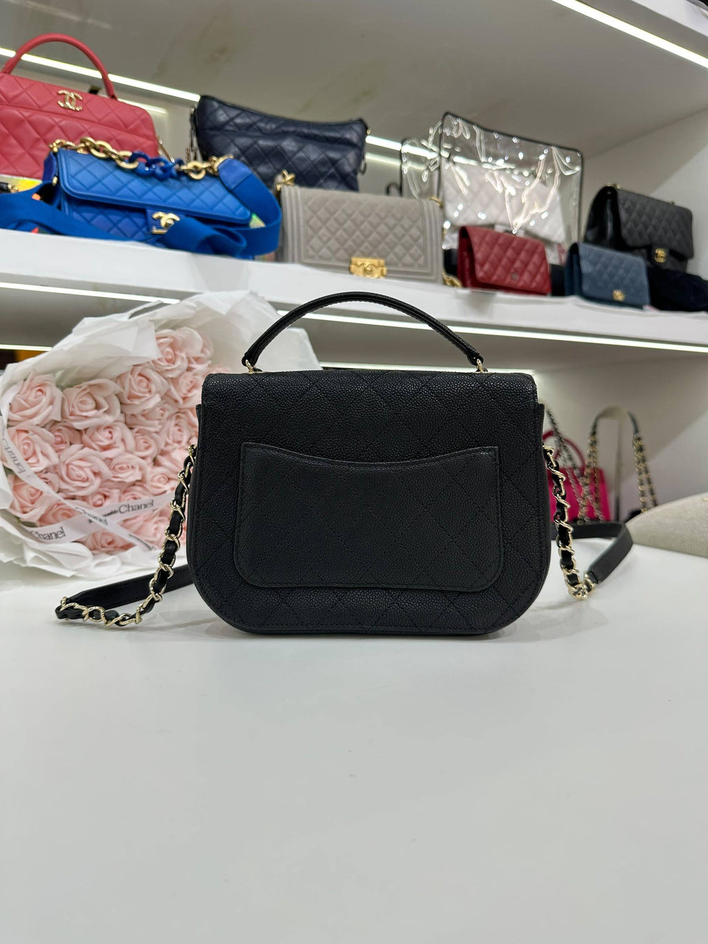 CHANEL Paris-Cuba Quilted Caviar Thread Around Flap Bag