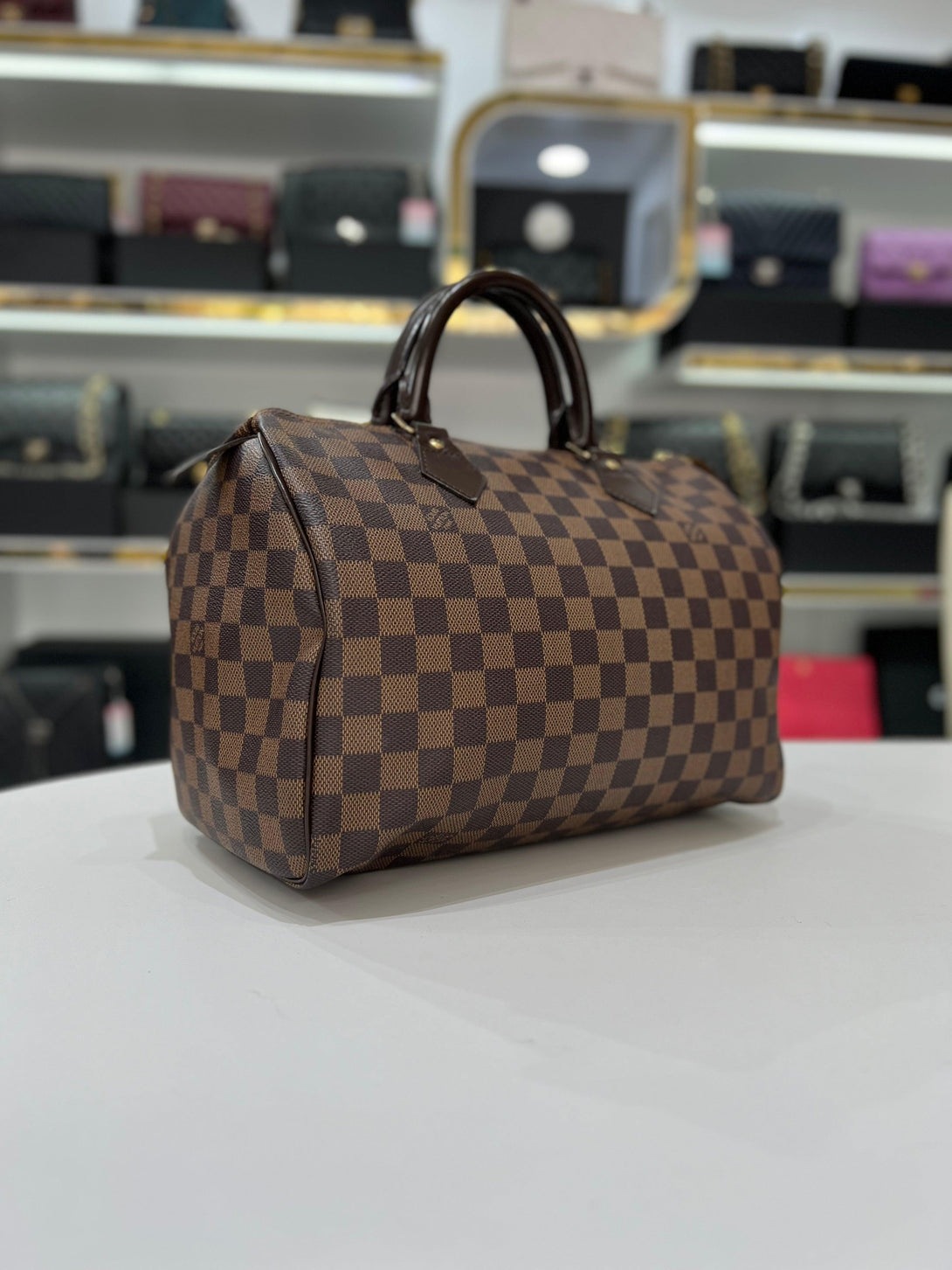 LOUIS VUITTON Damier Ebene Speedy 30 Women’s Handbag & Shoulder Bag - Reeluxs 