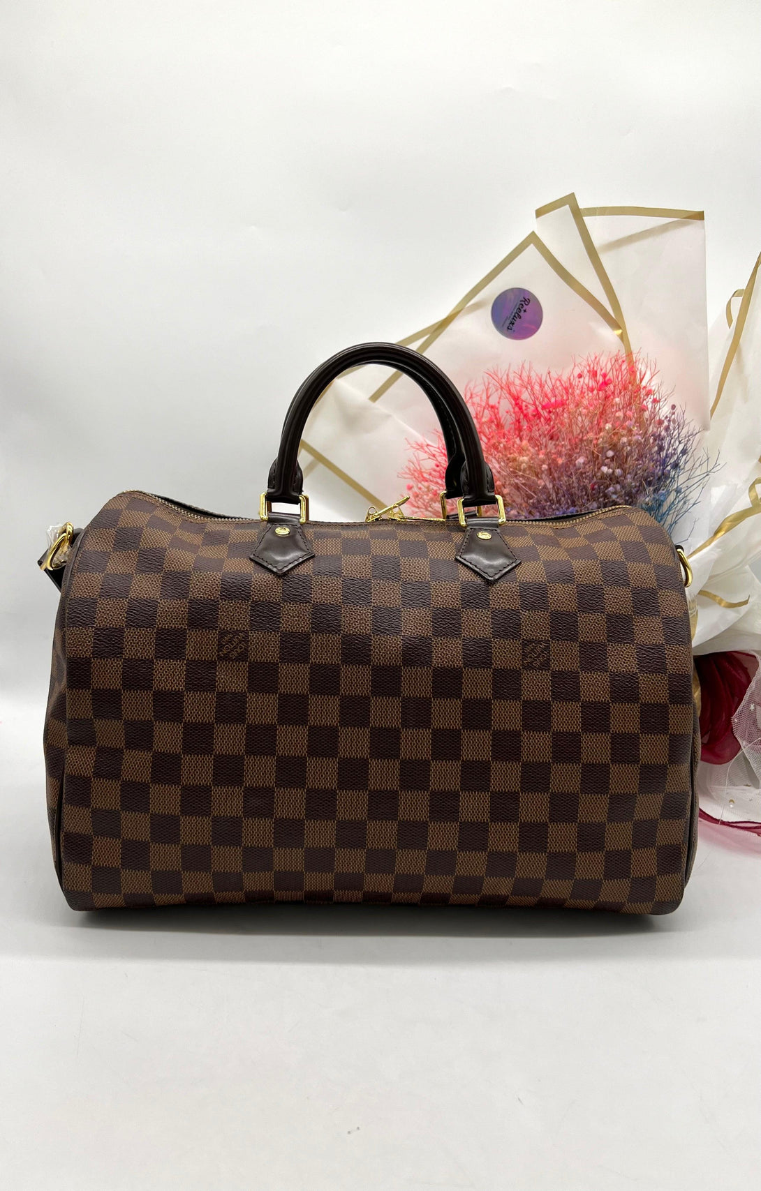 LOUIS VUITTON Damier Ebene Canvas Speedy 35 - Reeluxs 