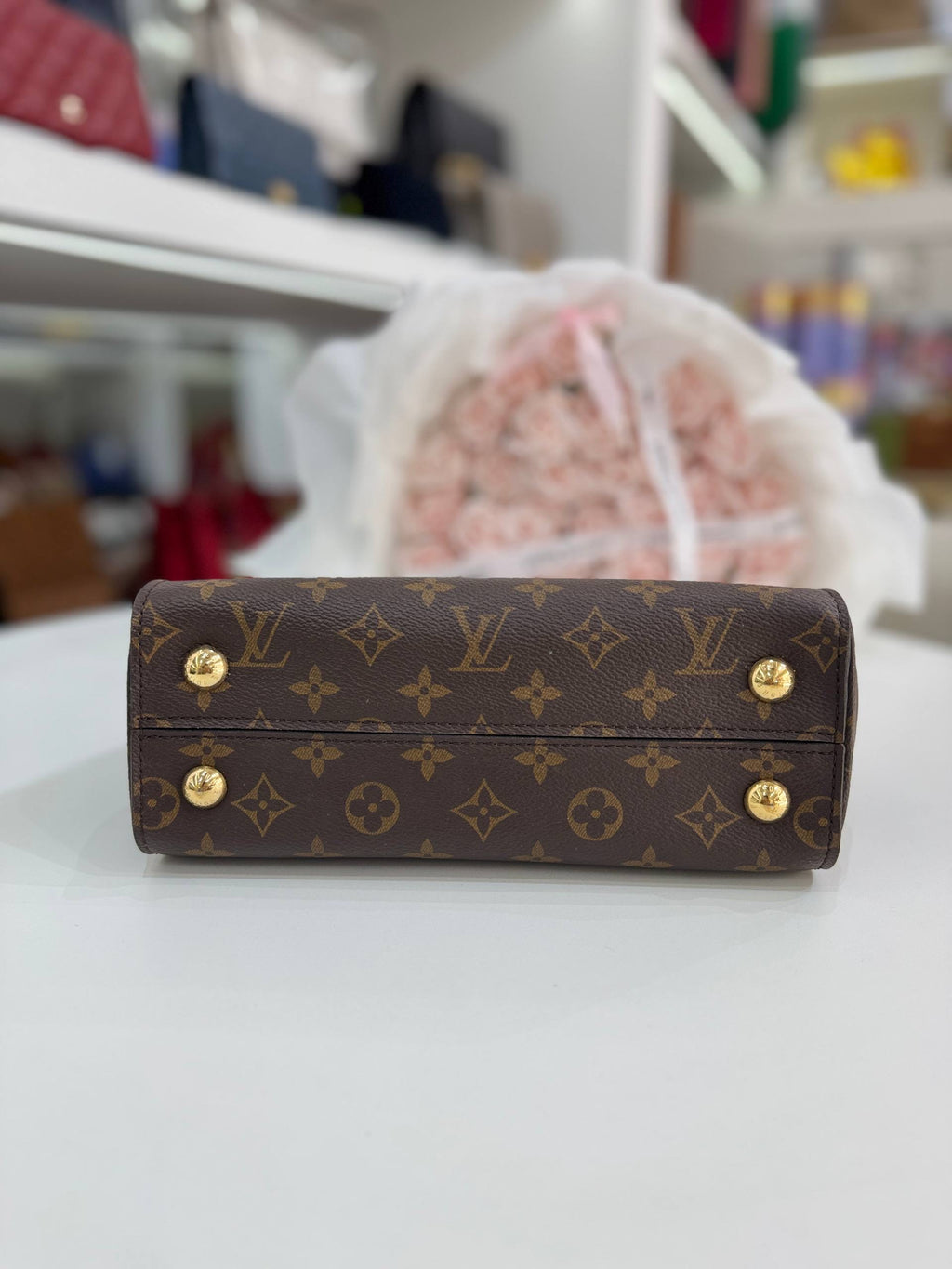 LOUIS VUITTON Cluny BB In Classic Monogram Canvas Bag
