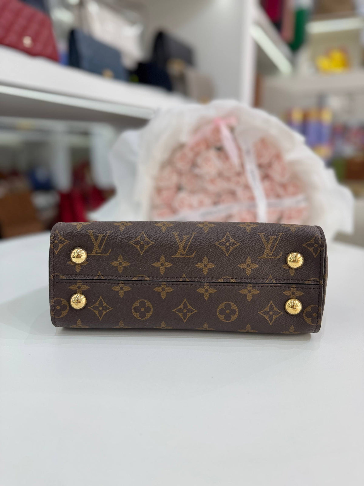 LOUIS VUITTON Cluny BB In Classic Monogram Canvas Bag