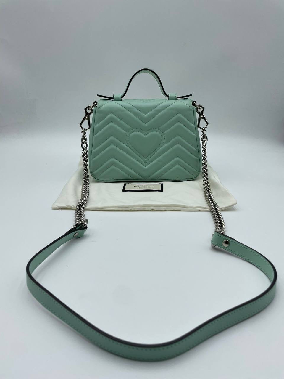 GUCCI GG MARMONT MINI TOP HANDLE BAG