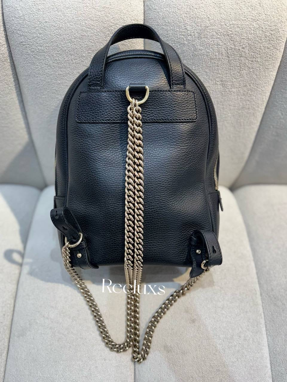 GUCCI Soho Leather Chain Backpack