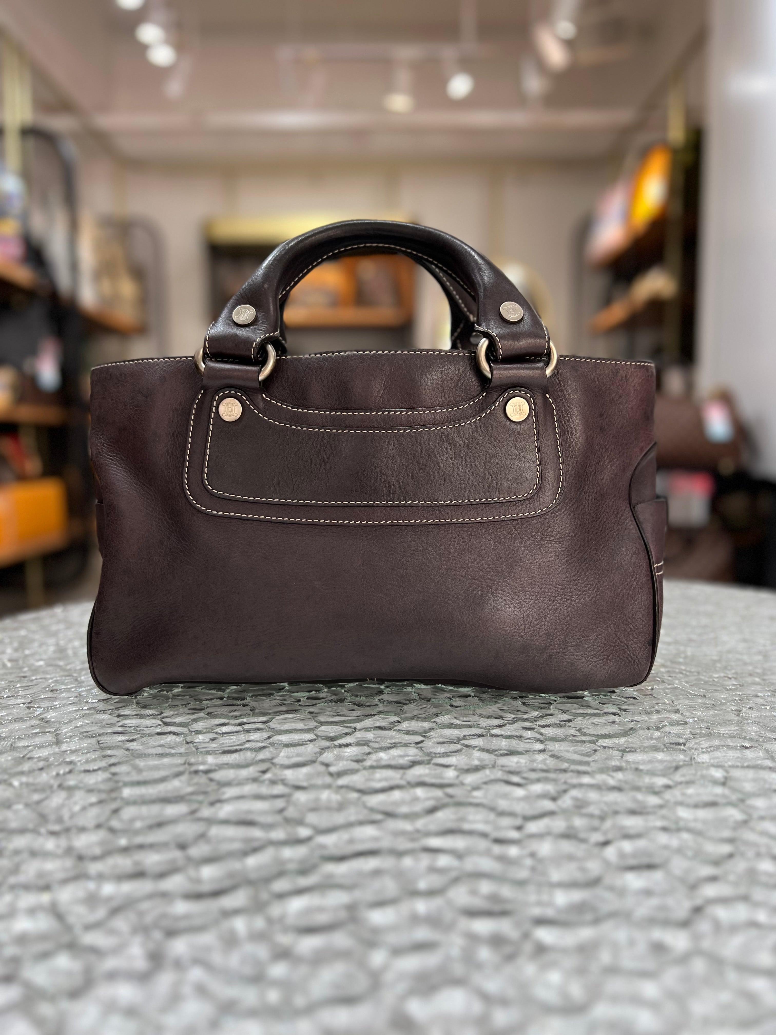 CELINE Boogie Brown Leather Unisex Handbag - Reeluxs 