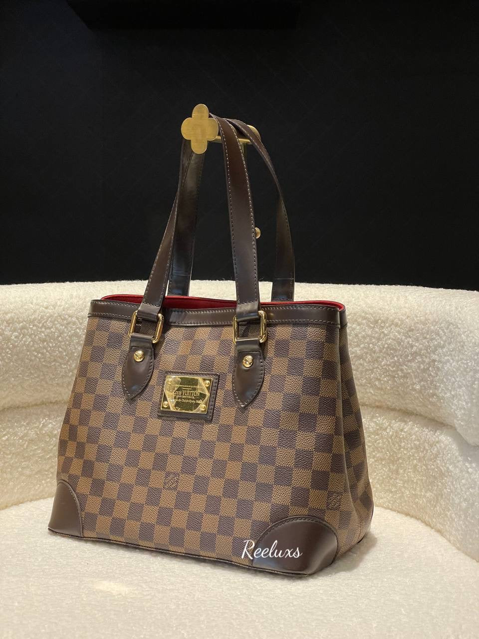 LOUIS VUITTON LV Damier Ebene Hampstead PM Tote Handbag