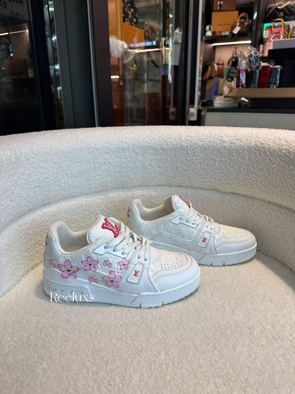LOUIS VUITTON X TAKASHI MURAKAMI Cherry Blossom Sakura Sneaker