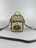 GUCCI Neo Vintage GG Supreme Small Crossbody Beige