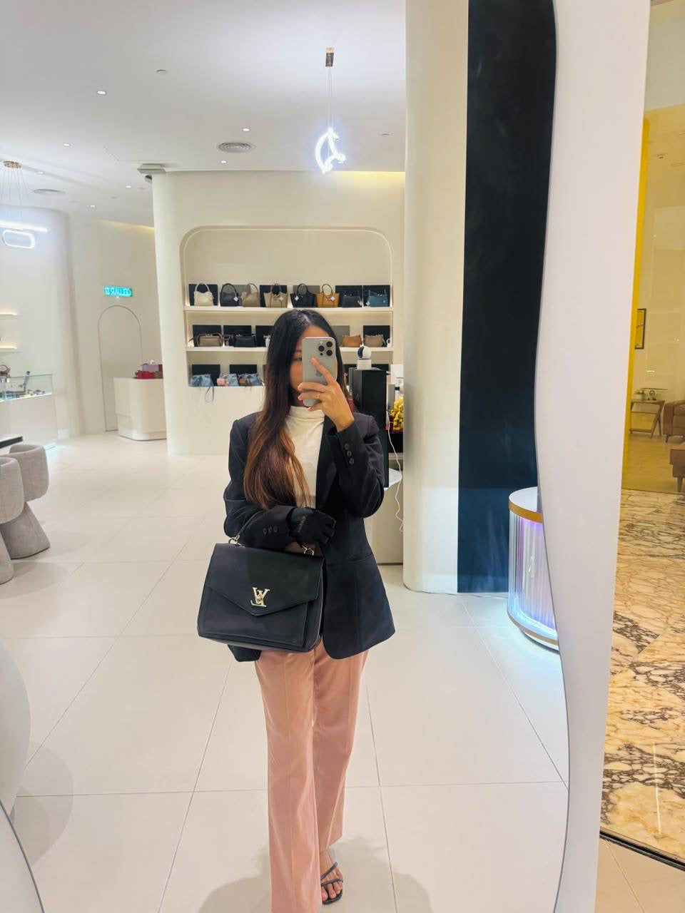 LOUIS VUITTON MyLockMe Top Handle Shoulder Bag