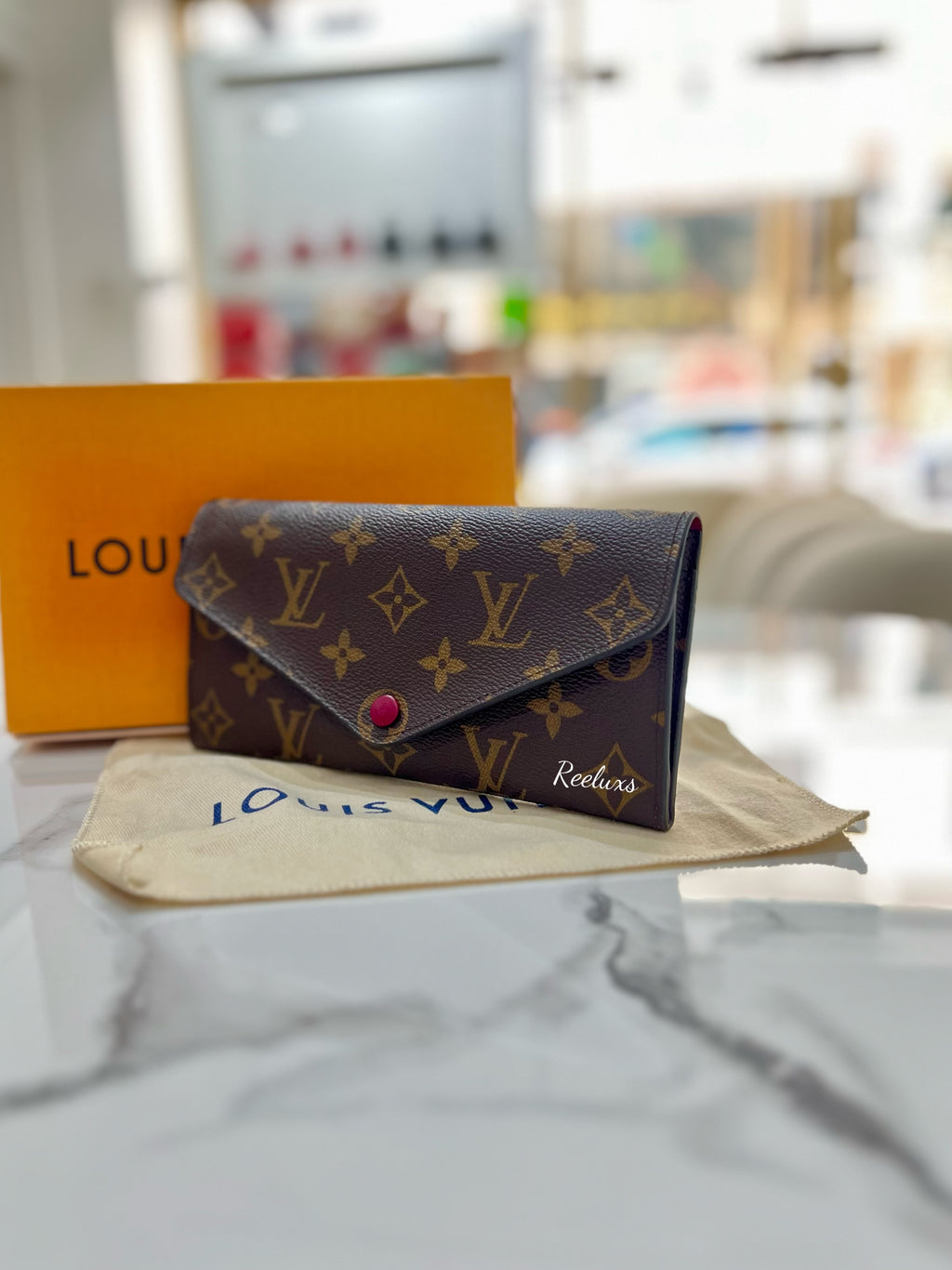 LOUIS VUITTON LV Monogram  Canvas Josephine Wallet