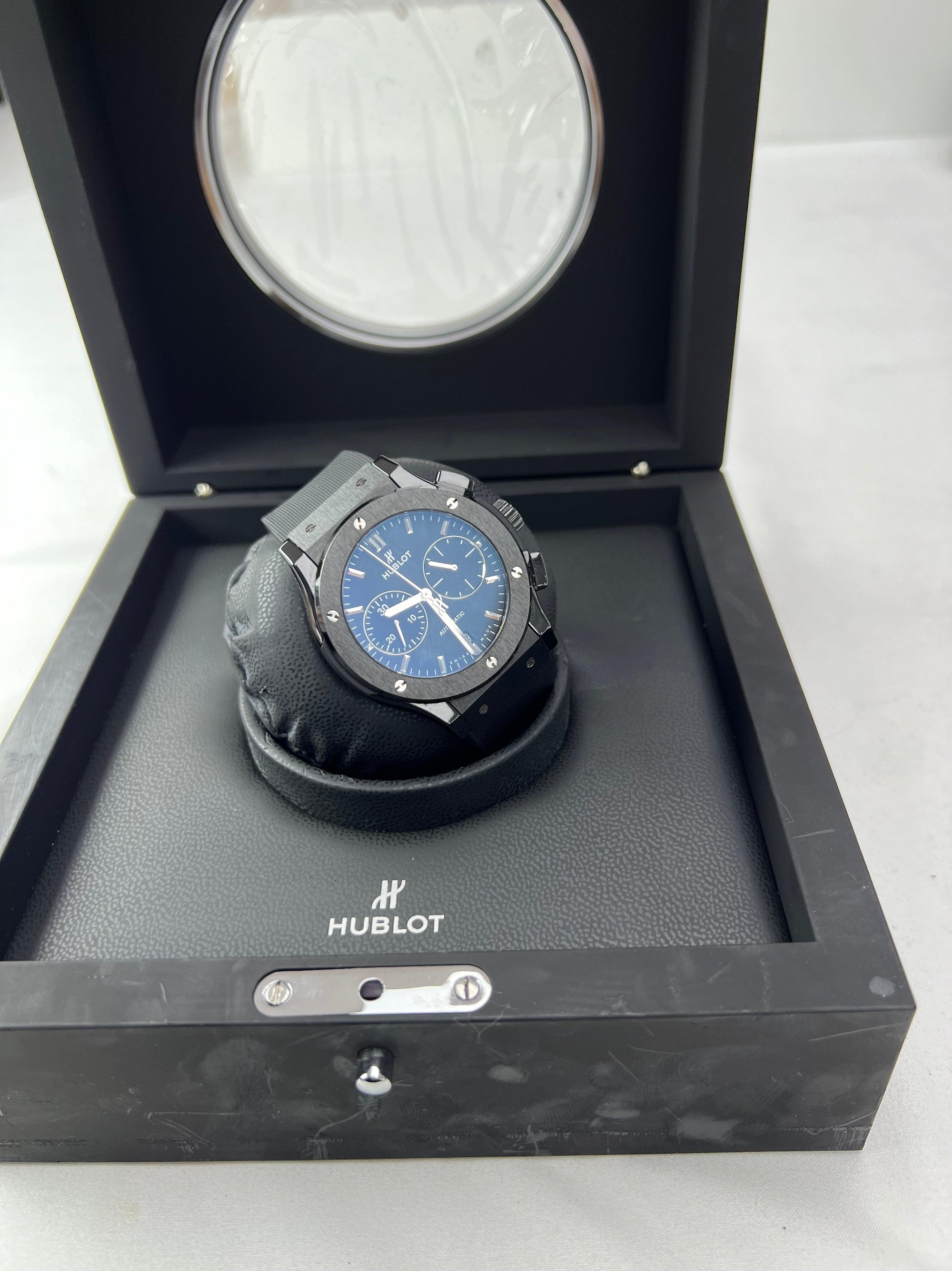 Full Set HUBLOT Big Bang Unico 42mm TI/Rubber Black Men Watch - Reeluxs 