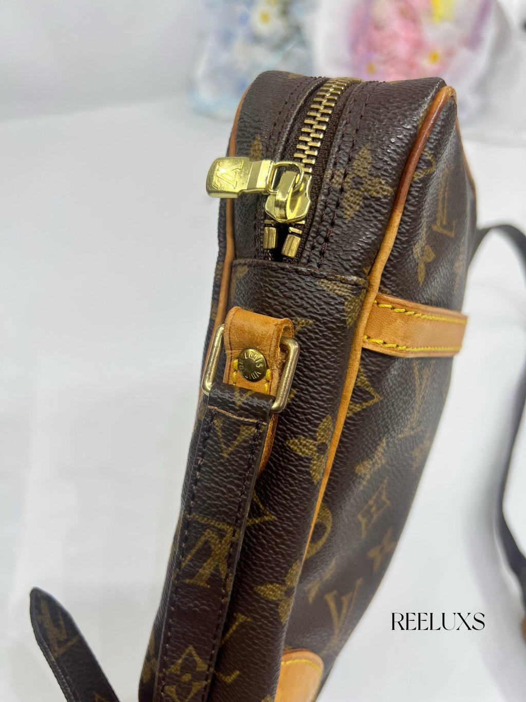 LOUIS VUITTON Danube Monogram Canvas Shoulder Bag For Women
