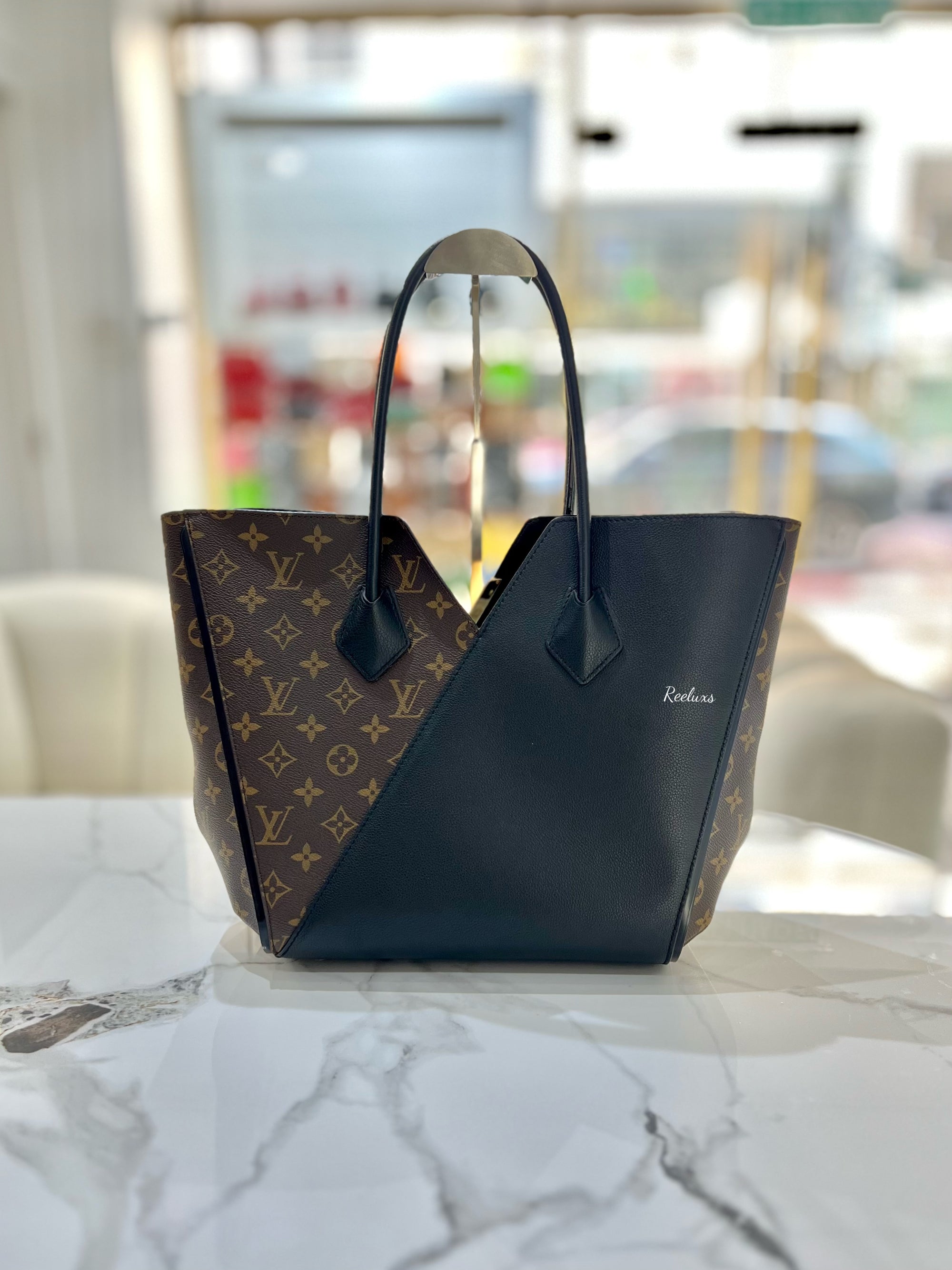 LOUIS VUITTON Monogram Calfskin Kimono MM Tote Bag